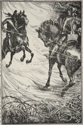 Le combat était acharné, illustration de 